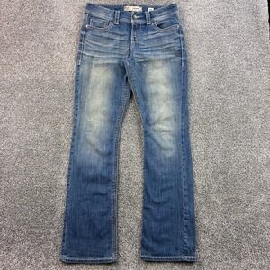 BKE Harper Jeans Women's 30L Blue Denim Slim Bootcut Faded Stretch